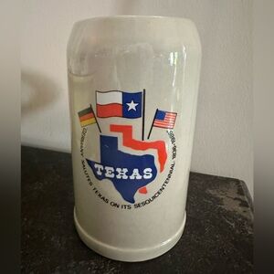 Vintage 1986 Lufthansa beer stein mug Marzi Remy West Germany 150 years Texas
